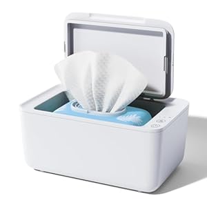 Wipe Warmer and Baby Wet Wipes Dispenser: Diaper Warmer with Evenly Overall Heating & Large Capacity Infant Wipes Warmer for Newborn Wet Napkin Warmer for Bathroom Wipes Towel Warmer (White)