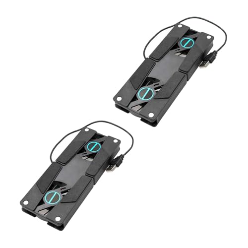 Base de refrigeración para laptop con doble ventilador USB miniatura 1