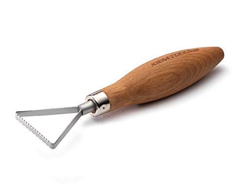 Xiem Tools USA Clay Rake Tool for Pottery and Ceramics (Extra Large, Triangle Rake)