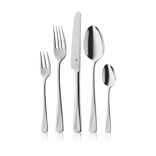 Produktfoto von WMF Denver Besteck Set 12 Personen, Essbesteck 60 teilig, Monobloc-Messer, Cromargan Edelstahl poliert, glänzend,&hellip;