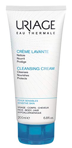 URIAGE Cleansing Cream 6.8 fl.oz. | Face & Body Cleanser with 1/3 Nourishing Milk | 2 in 1 Care: Nourishing Shower Cream for all Skin Types, Suitable for Babies, Children and Adults - Soap-Free