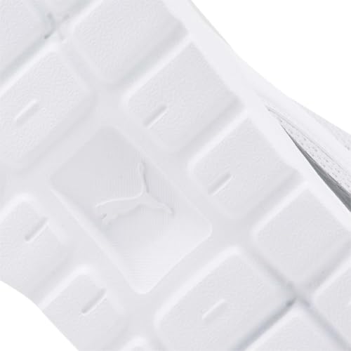 Image of PUMA Unisex Low-Top Sneaker, Nimbus Cloud White Varsity Green, 8 US Men