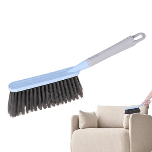 Holdes Cepillo de mano, cepillo para limpiar chimeneas, cepillo de limpieza de mano, cerdas suaves, cepillos para el polvo, mango largo, cepillos de limpieza para el hogar para ropa, muebles, camas
