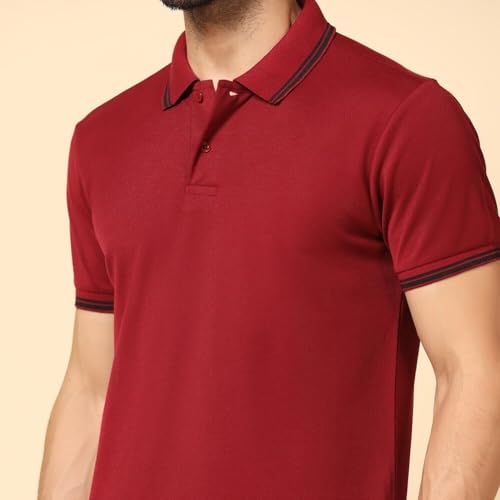 Image of INKKR Men's Soild Half Sleeve Polo T-Shirt Combo