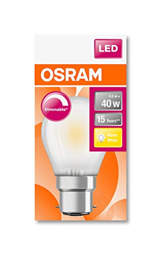 OSRAM Sfera Lampadine LED, 4.5 W Equivalenti 40 W