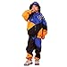 LOLANTA Boys' Girls' Color Block Jacket Track Pants Sets Dance Outfits Sportswear Unisex (8-10 Blue)