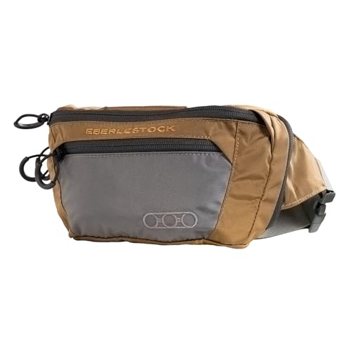 Eberlestock Bando Bag - Tactical Mens Fanny Pack w/Adjustable Waist Belt Zippered Pockets Compact Lightweight Belt Bag Everyday Hip Pouch for Travel Outdoor Running Hunting Coyote Brown