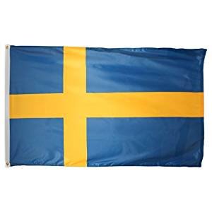 Preisvergleich Produktbild Runfon 150x90cm Schweden Flagge Fahne Schweden