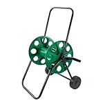 Garden Hose Reel Cart with Wheels 60m Capacity – Heavy Duty Portable Hose Pipe Trolley, Freestanding Water Hose Holder for Garden Lawn Patio, Durable Outdoor Hose Storage
