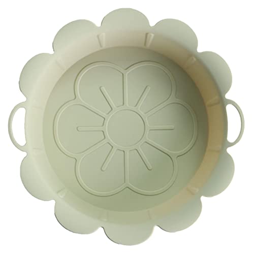 シリコーン エアフライヤー ライナー,シリコーン エア フライヤー ライナー ラウンド フード ノンスティック エア フライヤー バスケット オーブン アクセサリー 食品に安全なノンスティックエアフライヤーバスケットオーブンアクセサリー 再利用可能な可燃性パーチメントライナー紙の交換用 Lefenii