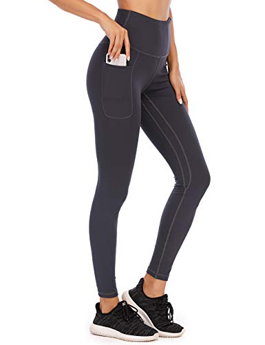 AY Pantalón Deportivo de Mujer Cintura Alta Control de Barriga Entrenamiento Running Fitness Estiramiento Yoga Legging y Pilates