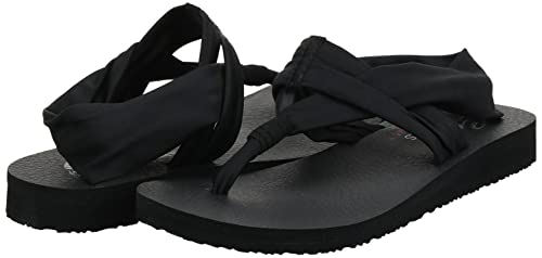 Skechers Cali Women's Meditation Studio Slingback Yoga Flip-Flop,Black,7 M Us #TOP5