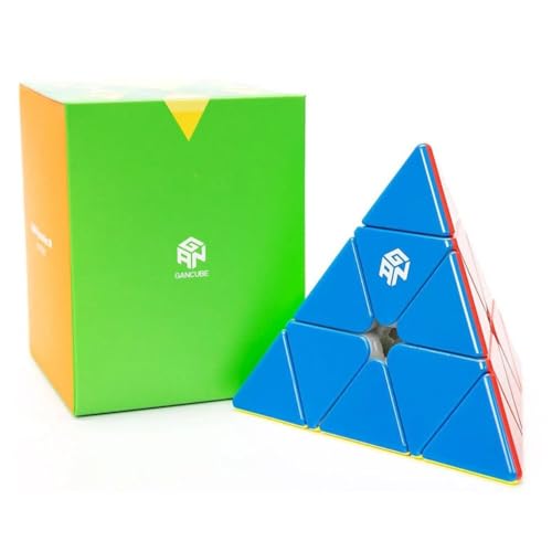 Image of GAN Pyraminx M Enhanced Magnetic Speed Cube | Upgraded Core-Edge System, Honeycomb Design & GES Springs | Lightweight 66g, Fast Turning & Stronger Magnetic Feel, Frosted