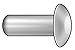 Semi-Tubular Rivet, 1/8x9/32 in, PK100