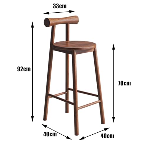 Tabourets de bar authentiques en bois d'une hauteur d'assise de 70 cm