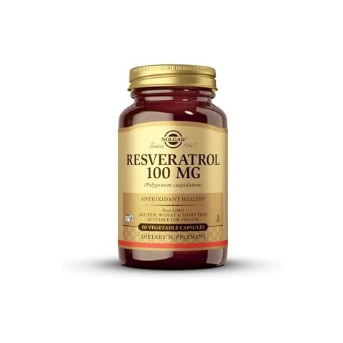 Solgar Resveratrol 100 mg Capsules for Heart Health Cover