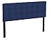 Flash Furniture Bedford Box Stitch Tufted Upholstered Queen Size Headboard in Navy Fabric