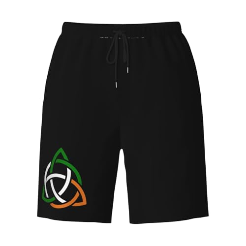 Celtic Knot Irish Mens Swim Trunks Quick Dry Board Shorts 7" - Hawaii Beach Swimwear3