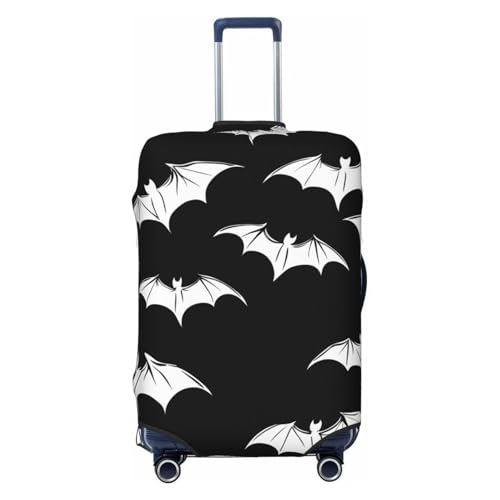 Goth Bats Elastic Travel Luggage Cover, Washable Spandex Suitcase Protector, Anti-Scratch Fits 18-32 Inch