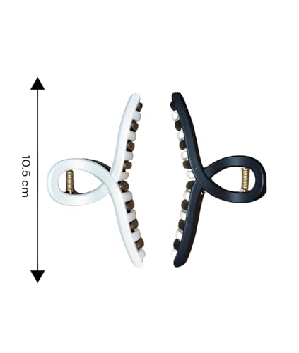 Image of Clature Large Hair Claw Clips, 4-Pack, Strong Hold for Thick Hair for Women and Girls, Multicolor