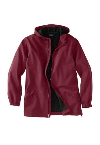 Image of KingSize Men's Big & Tall Fleece-Lined Slicker Rain Coat