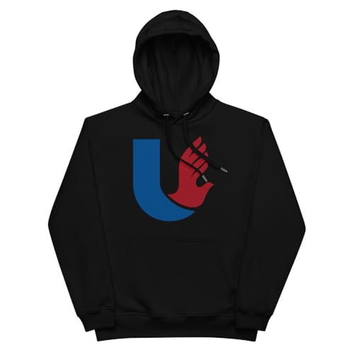 RTU Promo Premium Eco Hoodie | Organic & Recycled Unisex Sweatshirt | Sustainable Streetwear Black