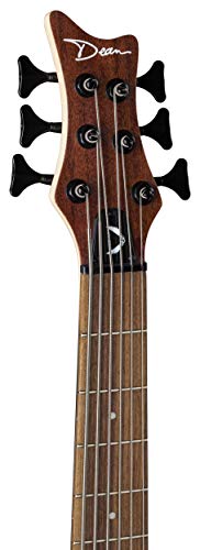 Dean Edge 1 6-String Bass Guitar, Vintage Mahogany