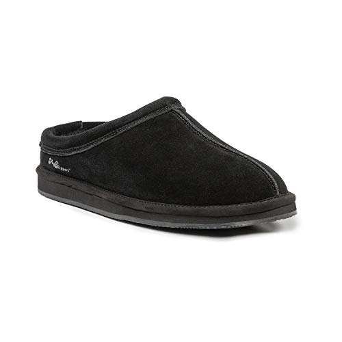 MySlipper Men's Size 9 Black Slip-On Slippers By:MyPillow