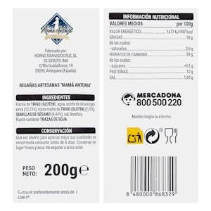 Regañá artesana Hacendado Paquete 200 g Pack 2