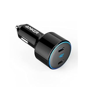 Anker USB C Car Charger, 50W 2-Port PIQ 3.0 Fast Charger Adapter, PowerDrive+ III Duo – Power Delivery for iPhone 15 14 13 12 11 Series, Galaxy S20/S10/S9, Note 9, iPad Pro, MacBook Air and More