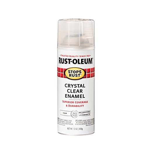 Rust-Oleum 7701830 Stops Rust Spray Paint, 12 oz, Gloss Crystal Clear