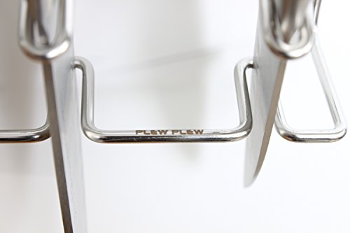 Plew Plew - Knife Block, Stainless Steel, Wall Mounted #TOP3