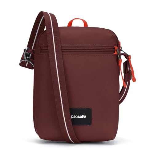 Pacsafe GO Anti Theft Festival Crossbody, Garnet Red