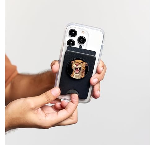 PopSockets PopWallet MagSafe Costume de Cougar support iphone aimanté