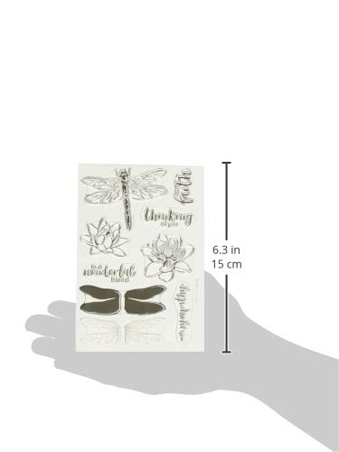 Hero Arts Cm326 Clear Stamp Set, Color Layering Dragonfly, 4" X 6" #TOP3