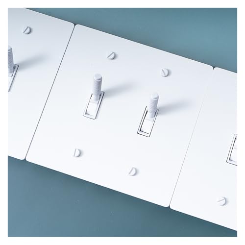 Interrupteur toggle moleté triple en laiton blanc pour hôtel et maison