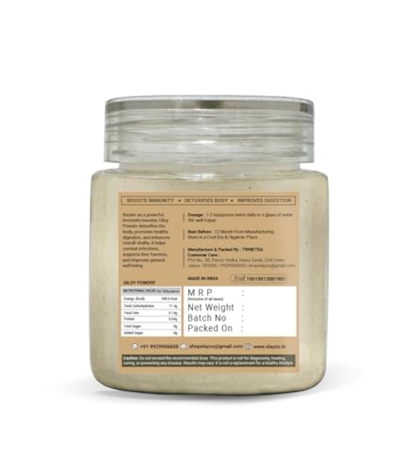 Slayzo Giloy Powder, 100g Pack