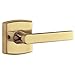 Baldwin 5485V.RMR Individual Soho Estate Lever without Rosettes, Polished Brass