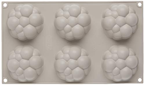 Silikomart | Silikonform für BOLLICINE Monoportionen, Antihaft, 6 Hohlräume, Ø 70 h 30 mm Volumen 6 x 85 ml Tot. 510 ml – Ansicht 2