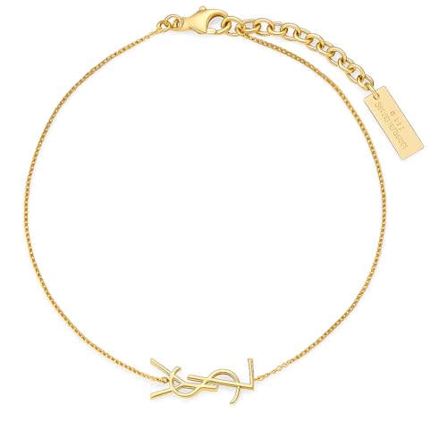 Elegant Gold Initial Bracelet for Women – 18K Light Luxury Personalized Chain with Letter Charm – Dainty Custom Gold Jewelry Gift