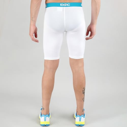 Image of DSC Men's Compression Shorts, Half Tight Athletic Underlayer for Workout, Gym, Sports & Cycling - Breathable Muscle Support