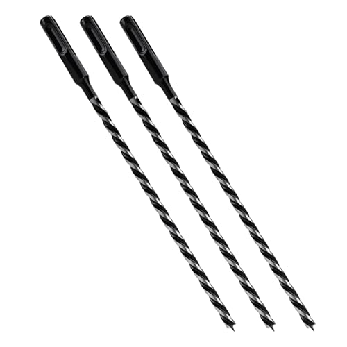 3 pièces Foret en spirale 6x230mm Sds Plus pour bois tendre, bois dur avec pointe de centrage