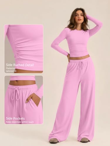 Image of Trendy Queen Women's 2 Piece 2026 Fall Fashion Lounge Set with Pockets
