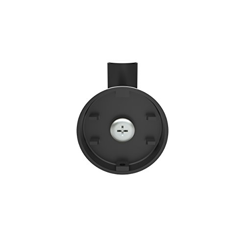 Image of Amerock Arrondi Single Prong Matte Black Wall-Mounted Hook | Decorative wall hook in durable stainless steel construction for coats, hats, bags, towels, and everyday organization