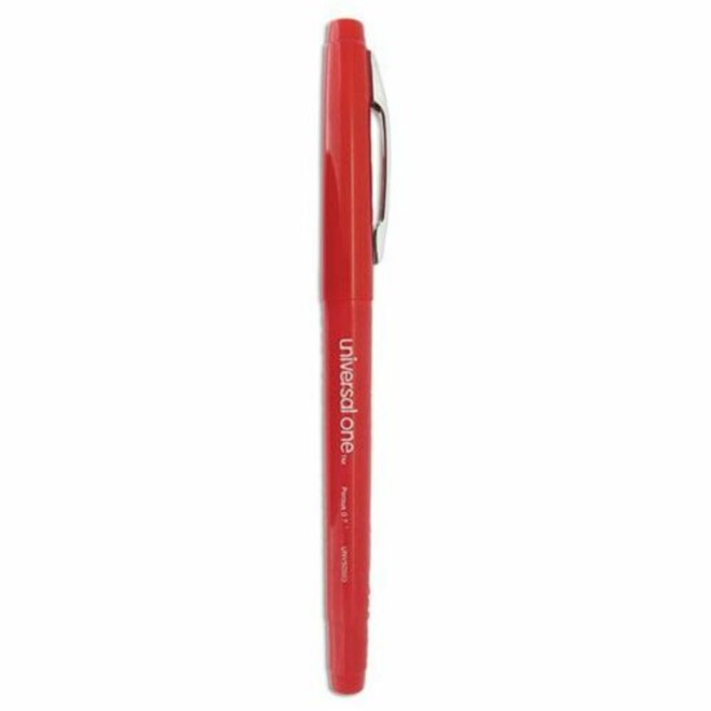 Universal UNV50503 Stylo à bille Rouge stylo roller - Stylos roller (Stylo à bille, Rouge, Rouge, Plastique, 0,7 mm, Moyen)