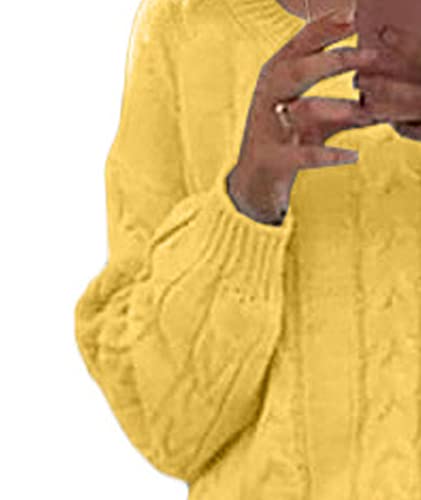 Image of Sexyshine Women's Cable Knit Long Skirt 2 Piece Outfit Chunky Oversized Pullover Sweater Top and Long Pencil Skirt Sets