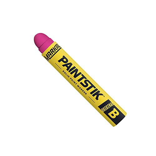 Peinture ambiante Markal F-paintstik rose fluo, lot de 12 marqueurs industriels durables