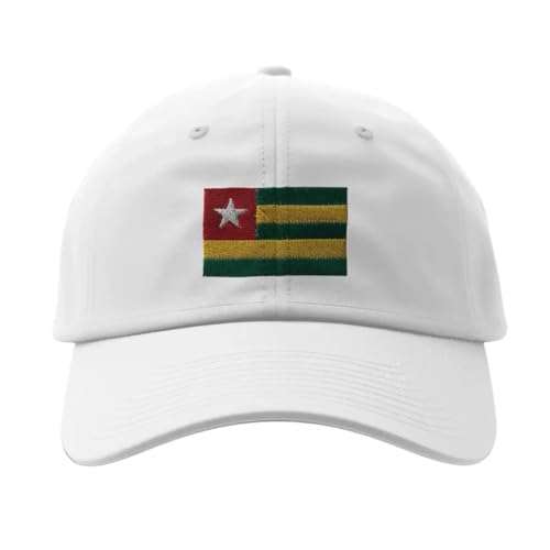Casquette Togo blanche anti-transpiration visière été ajustable