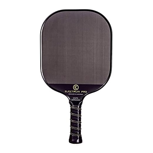 Electrum Pro Paddle - Electrum Pickleball - USAPA Approved | Carbon Fiber Surface | Polypropylene Honeycomb Core | Best Paddle for Spin and Power | Lightweight