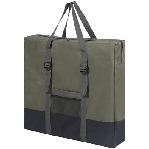 REDCAMP Folding Table Storage Bag, Waterproof Carry Bag with Handles for Folding Picnic Camping Card Table, Green 26" D x 5" W x 24" H